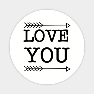 Love You More Mom Son Tshirt Magnet